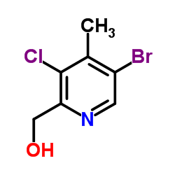 (5-Bromo-3-chloro-4-methyl-2-pyridinyl)methanol Structure