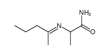 2-(pentan-2-ylideneamino)propanamide结构式