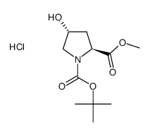 1-TERT-BUTYL2-METHYL(2S,4R)-4-HYDROXYPYRROLIDINE-1,2-DICARBOXYLATE Structure