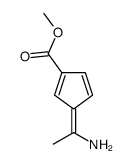 3-(1-Aminoethylidene)-1,4-cyclopentadiene-1-carboxylic acid methyl ester结构式