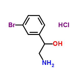 2-氨基-1-(3-溴苯基)乙醇盐酸结构式