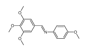 4-methoxy-N-(3,4,5-trimethoxybenzylidene)aniline结构式