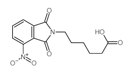 2H-Isoindole-2-hexanoicacid, 1,3-dihydro-4-nitro-1,3-dioxo- Structure