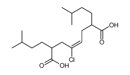 4-chloro-2,7-bis(3-methylbutyl)oct-4-enedioic acid结构式