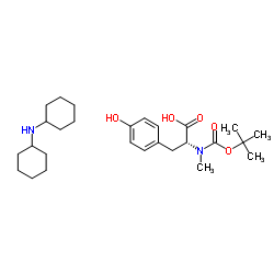 boc-n-me-d-tyr-oh dcha Structure