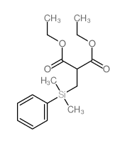 diethyl 2-[(dimethyl-phenyl-silyl)methyl]propanedioate picture