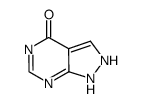 4H-Pyrazolo[3,4-d]pyrimidin-4-one, 2,7-dihydro- (9CI)结构式