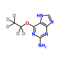 6-Ethyl Guanine-d5结构式