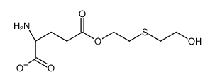 (2S)-2-amino-5-[2-(2-hydroxyethylsulfanyl)ethoxy]-5-oxopentanoate结构式