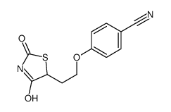 4-[2-(2,4-dioxo-1,3-thiazolidin-5-yl)ethoxy]benzonitrile Structure