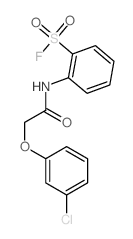 Benzenesulfonylfluoride, 2-[[2-(3-chlorophenoxy)acetyl]amino]- Structure