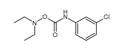 O-(m-Chlorphenyl-carbamoyl)-N.N-diaethyl-hydroxylamin Structure