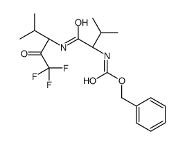 benzyl N-[(2S)-3-methyl-1-oxo-1-[[(3R)-1,1,1-trifluoro-4-methyl-2-oxopentan-3-yl]amino]butan-2-yl]carbamate Structure