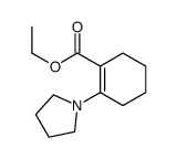 ethyl 2-pyrrolidin-1-ylcyclohexene-1-carboxylate结构式