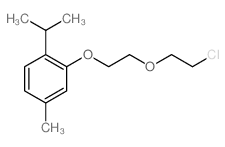 Benzene,2-[2-(2-chloroethoxy)ethoxy]-4-methyl-1-(1-methylethyl)- structure