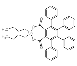 2,4,3-Benzodioxastannepin-1,5-dione,3,3-dibutyl-6,7,8,9-tetraphenyl-结构式