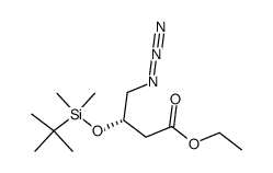 ethyl (S)-4-azido-3-(tert-butyldimethylsiloxy)butanoate Structure