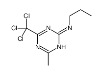 4-methyl-N-propyl-6-(trichloromethyl)-1,3,5-triazin-2-amine Structure