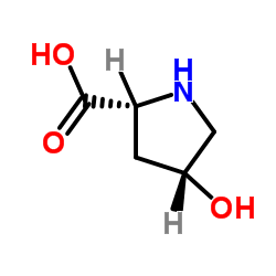 顺式-4-羟基-D-脯氨酸结构式