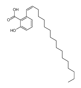 2-[(E)-heptadec-1-enyl]-6-hydroxybenzoic acid结构式