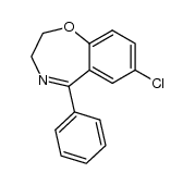 7-chloro-5-phenyl-2,3-dihydrobenzo[f][1,4]oxazepine结构式