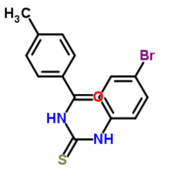 1-(4-BROMOPHENYL)-3-(4-METHYLBENZOYL)THIOUREA结构式