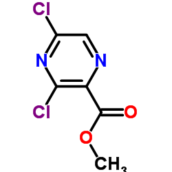 Methyl 3,5-dichloro-2-pyrazinecarboxylate structure