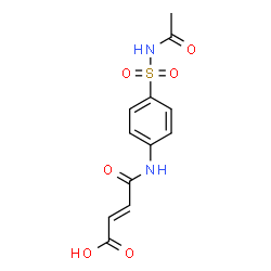 3-(4-ACETYLSULFAMOYL-PHENYLCARBAMOYL)-ACRYLIC ACID结构式