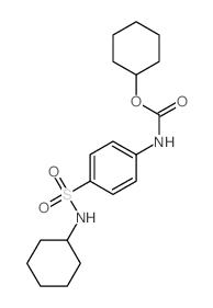 cyclohexyl N-[4-(cyclohexylsulfamoyl)phenyl]carbamate结构式