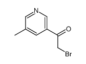 Ethanone, 2-bromo-1-(5-methyl-3-pyridinyl)- (9CI) picture