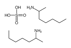 (1-methylhexyl)ammonium sulphate Structure