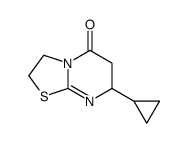 7-cyclopropyl-2,3,6,7-tetrahydro-[1,3]thiazolo[3,2-a]pyrimidin-5-one结构式