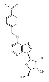 Inosine,6-Se-[(4-nitrophenyl)methyl]-6-seleno- (9CI)结构式