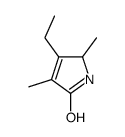 3-ethyl-2,4-dimethyl-1,2-dihydropyrrol-5-one Structure