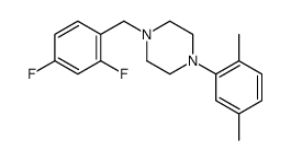 1-[(2,4-difluorophenyl)methyl]-4-(2,5-dimethylphenyl)piperazine Structure