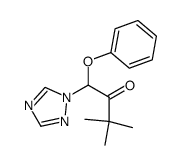 1-phenoxy-3,3-dimethyl-1-(1H-1,2,4-triazol-1-yl)-2-butanone Structure