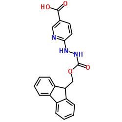 6-(2-(((9H-Fluoren-9-yl)methoxy)carbonyl)hydrazinyl)nicotinicacid structure