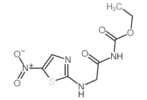 Carbamic acid, [[(5-nitro-2-thiazolyl)amino]acetyl]-, ethylester (9CI) Structure