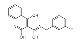 N-[(3-fluorophenyl)methyl]-4-hydroxy-2-oxo-1H-quinoline-3-carboxamide Structure