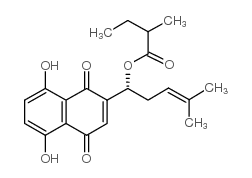 (2-甲基正丁酰基)紫草素图片