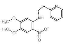 2-Pyridineethanamine, N-(4,5-dimethoxy-2-nitrophenyl)-结构式