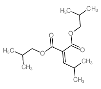 bis(2-methylpropyl) 2-(2-methylpropylidene)propanedioate structure