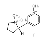 beta-(N-Methylpyrrolidine)pyridine di-iodomethylate structure