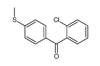 2-CHLORO-4'-(THIOMETHYL)BENZOPHENONE Structure