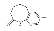 8-iodo-3,4,5,6-tetrahydro-1H-benzo[b]azocin-2-one结构式