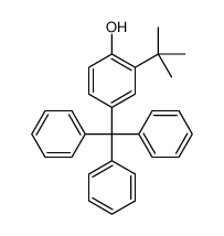 2-tert-butyl-4-tritylphenol Structure