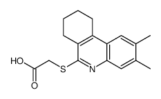 Acetic acid, [(7,8,9,10-tetrahydro-2,3-dimethyl-6-phenanthridinyl)thio]- (9CI)结构式