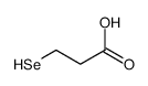 3-selanylpropanoic acid Structure