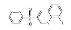 8-iodo-3-(phenylsulfonyl)quinoline结构式