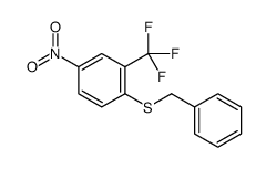 1-benzylsulfanyl-4-nitro-2-(trifluoromethyl)benzene结构式